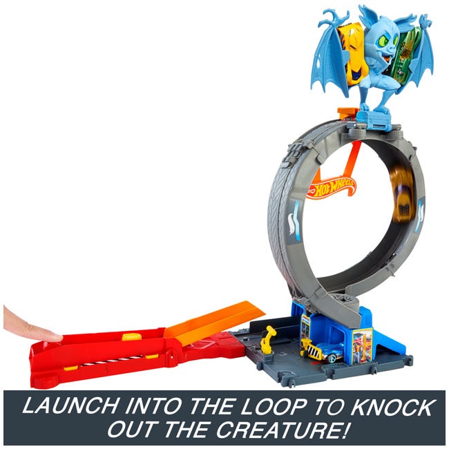 HOTWHEELS CITY BAT LOOP CAR TRACKSET