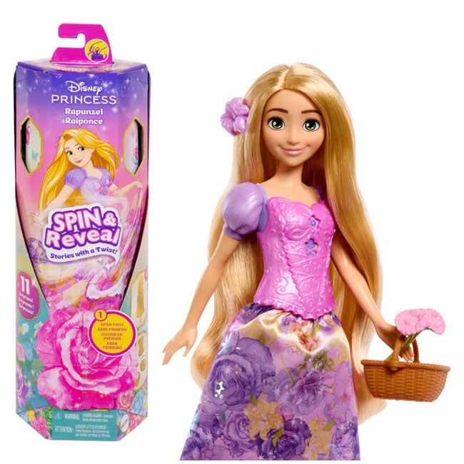 DISNEY PRINCESS SPIN AND REVEAL RAPUNZEL FASHION DOLL