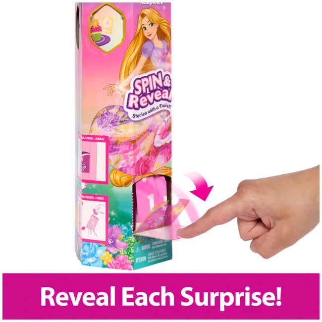 DISNEY PRINCESS SPIN AND REVEAL RAPUNZEL FASHION DOLL