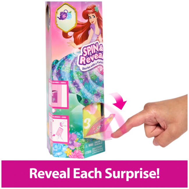 DISNEY PRINCESS SPIN AND REVEAL ARIEL FASHION DOLL