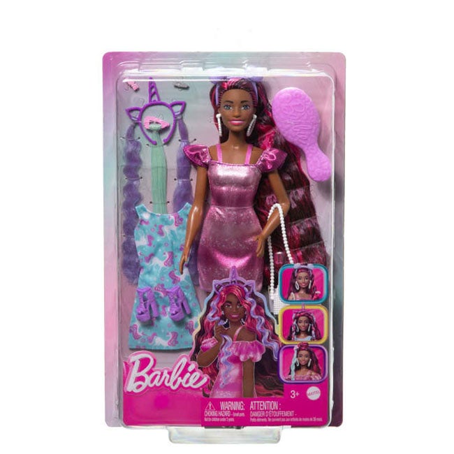 BARBIE FUN AND FANCY HAIR DOLL WITH COLORFUL HAIR
