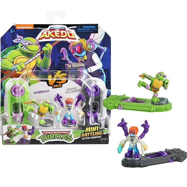 AKEDO LEGENDS TMNT DONATELLO VS BAXTER STOCKMAN