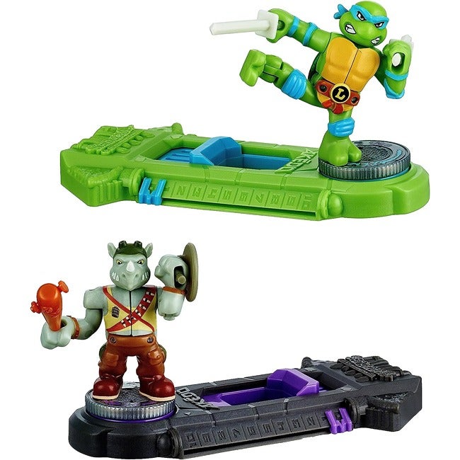 AKEDO LEGENDS TMNT LEONARDO VS ROCKSTEADY