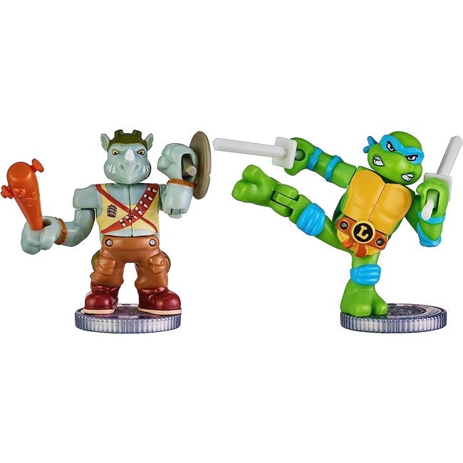 AKEDO LEGENDS TMNT LEONARDO VS ROCKSTEADY