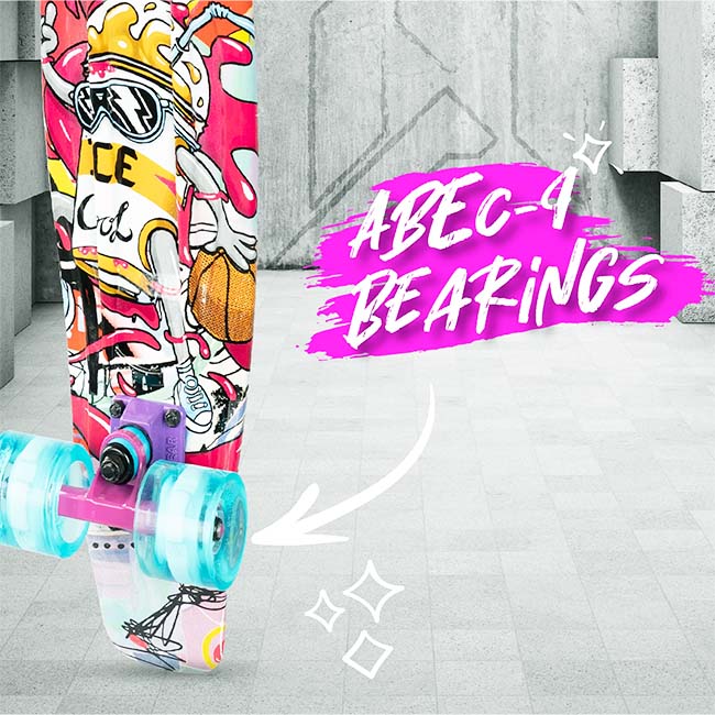 MADD GEAR 22-INCH BALLER RETRO W/ LIGHT UP WHEELS SKATEBOARD