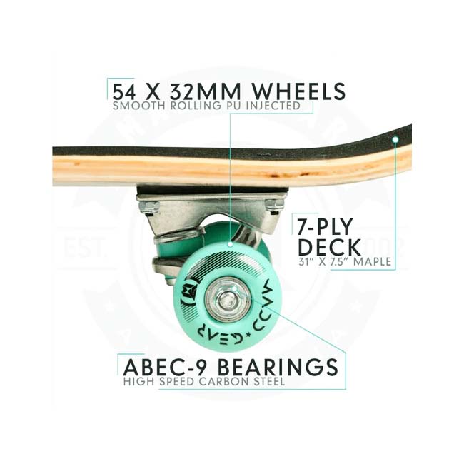 MADD GEAR 31-INCH CONQUER MID SKATEBOARD