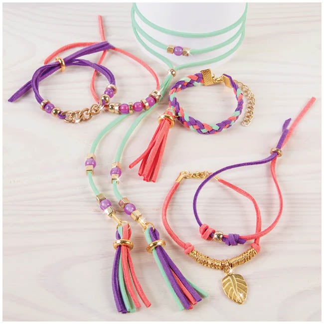 MAKE IT REAL GOLD LINK SUEDE BRACELETS KIT