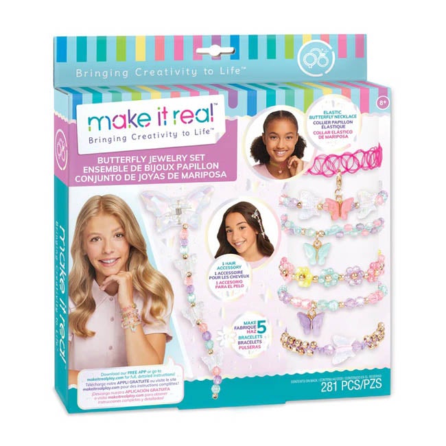 MAKE IT REAL BUTTERFLY JEWELRY MAKING SET