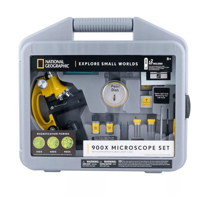 NATIONAL GEOGRAPHIC 900X MICROSCOPE WITH HARD CASE