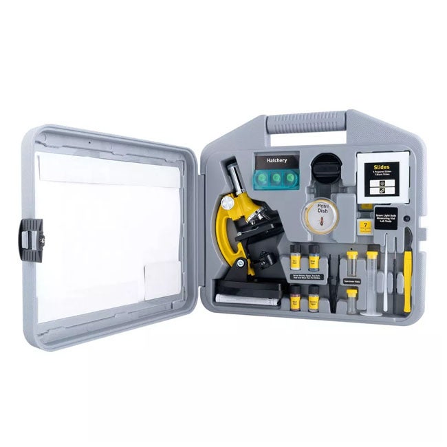 NATIONAL GEOGRAPHIC 900X MICROSCOPE WITH HARD CASE