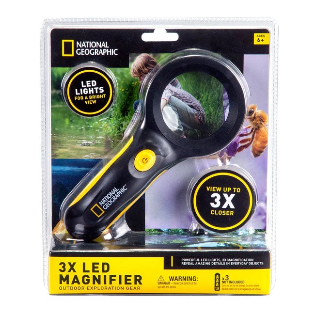 NATIONAL GEOGRAPHIC MAGNIFYING GLASS WITH LED