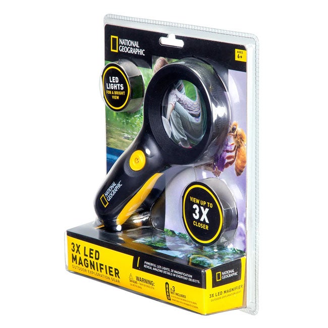 NATIONAL GEOGRAPHIC MAGNIFYING GLASS WITH LED
