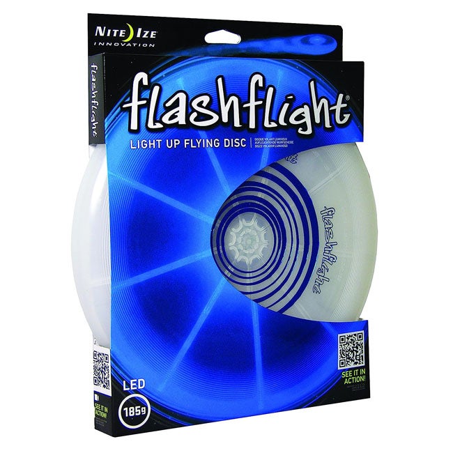 NITE IZE FLASHFLIGHT LED LIGHT UP FLYING DISC - BLUE