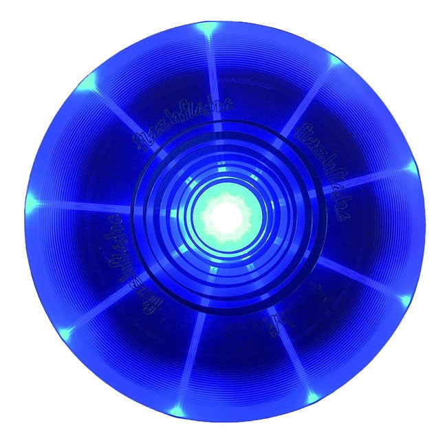 NITE IZE FLASHFLIGHT LED LIGHT UP FLYING DISC - BLUE