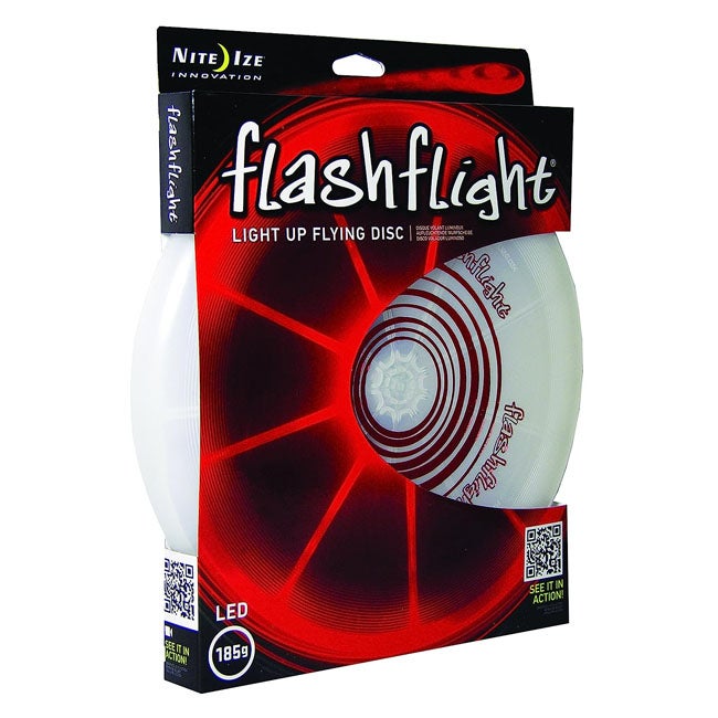 NITE IZE FLASHFLIGHT LED LIGHT UP FLYING DISC - RED