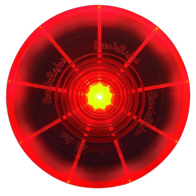 NITE IZE FLASHFLIGHT LED LIGHT UP FLYING DISC - RED