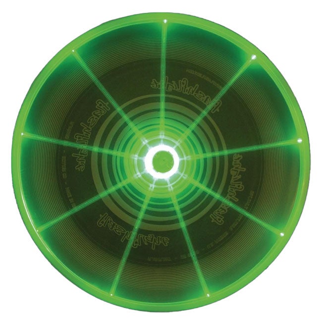 NITE IZE FLASHFLIGHT LED LIGHT UP FLYING DISC - GREEN