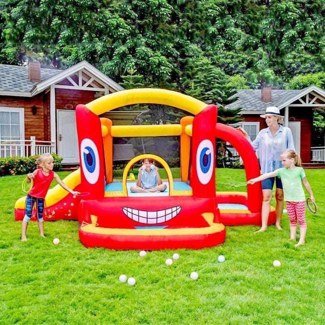 DR. DOLPHIN CRAB BOUNCE HOUSE WITH SLIDE - 95x295x195CM