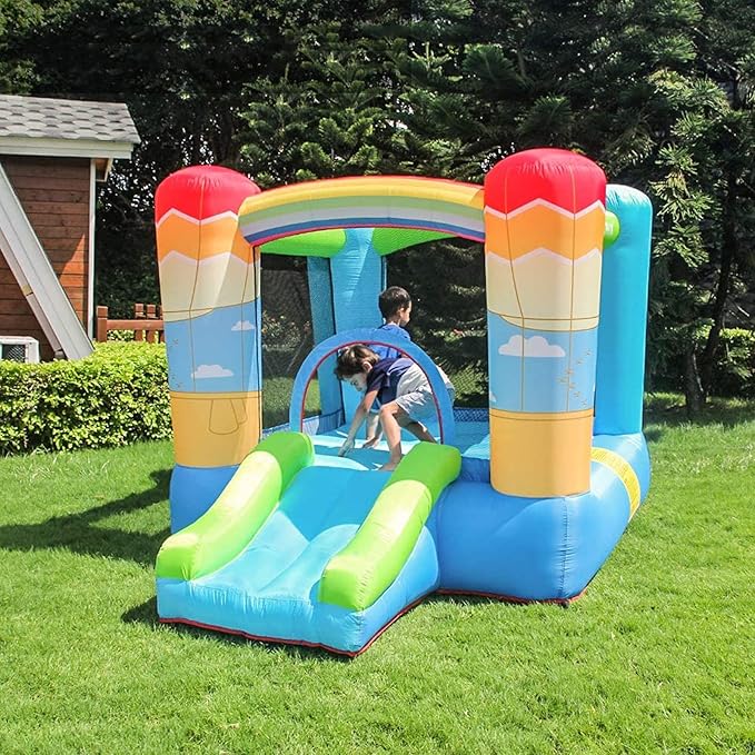 DR. DOLPHIN BOUNCER HOUSE WITH SLIDE - 270X200X168CM