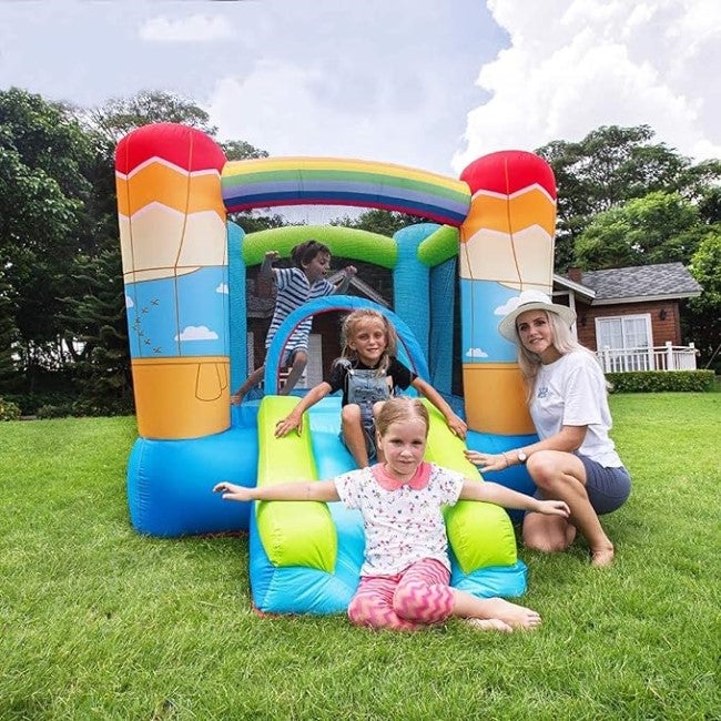DR. DOLPHIN BOUNCER HOUSE WITH SLIDE - 270X200X168CM