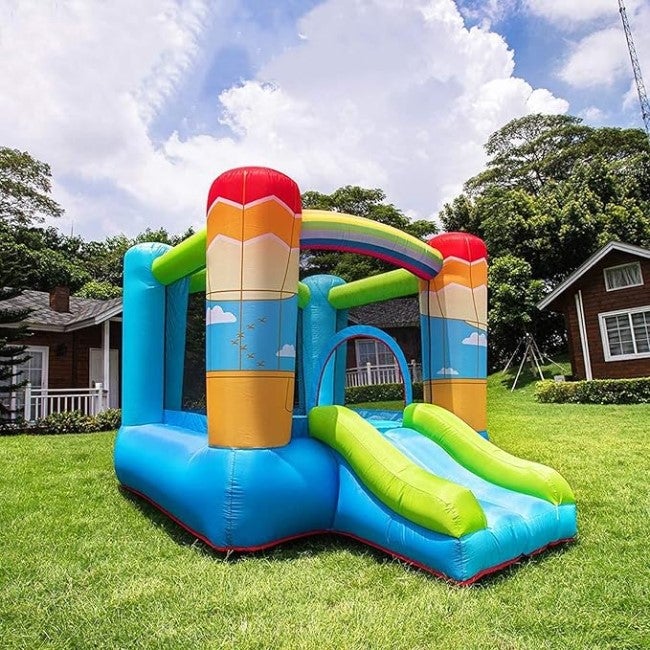 DR. DOLPHIN BOUNCER HOUSE WITH SLIDE - 270X200X168CM