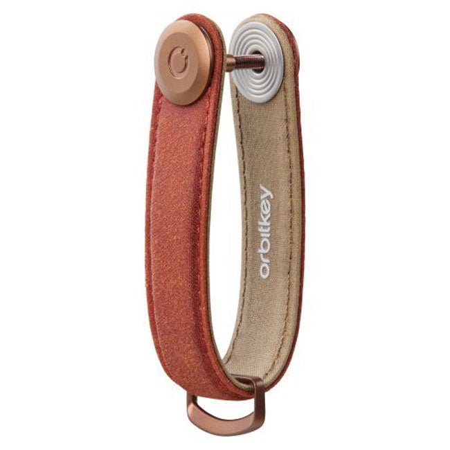 ORBITKEY ORGANISER WAXED CANVAS BRICK RED