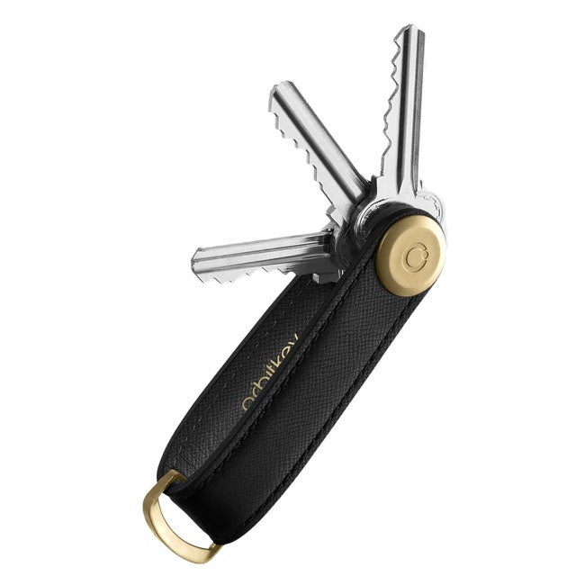 ORBITKEY ORGANISER SAFFIANO LIQUORICE BLACK
