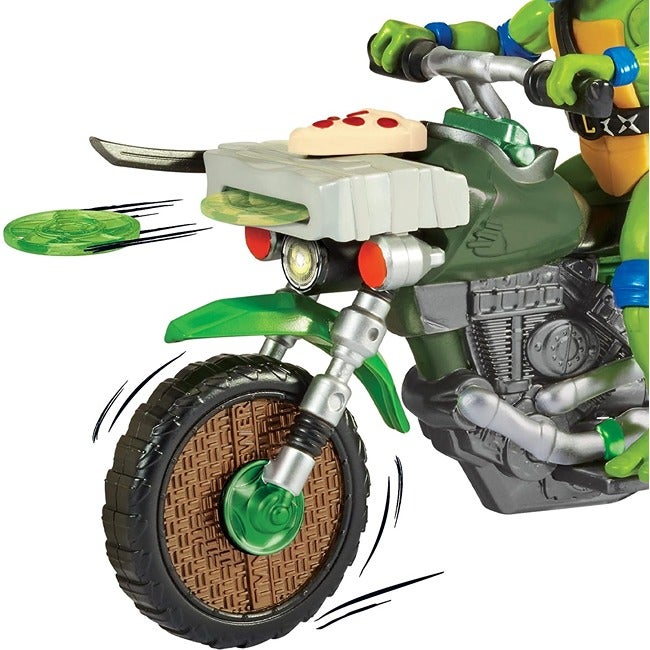 TMNT MUTANT MAYHEM NINJA KICK CYCLE WITH LEONARDO