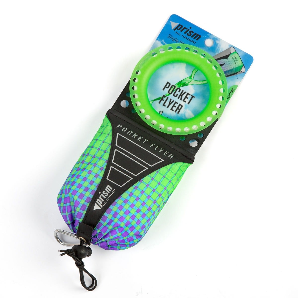 PRISM KITE POCKET FLYER SINGLE LINE GREEN KITE