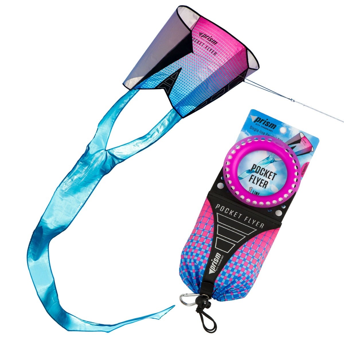 PRISM KITE POCKET FLYER SINGLE LINE PURPLE KITE