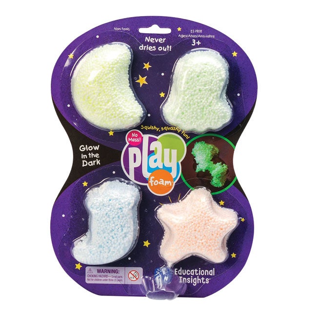 PLAYFOAM EDUCATIONAL INSIGHTS 4 PACK GLOW IN THE DARK