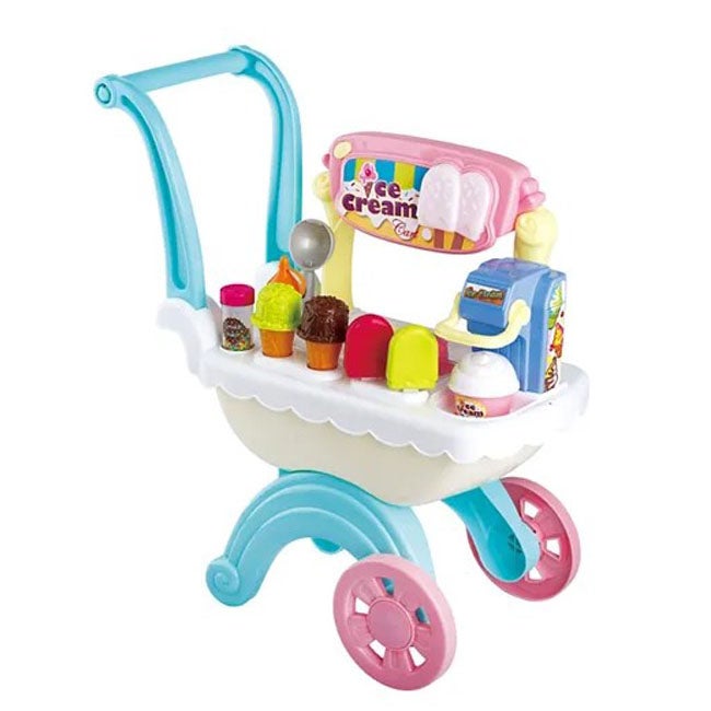 TALKING SCOOPER ICE-CREAM CART B/O - 13 PCS US IC SOUND & VO