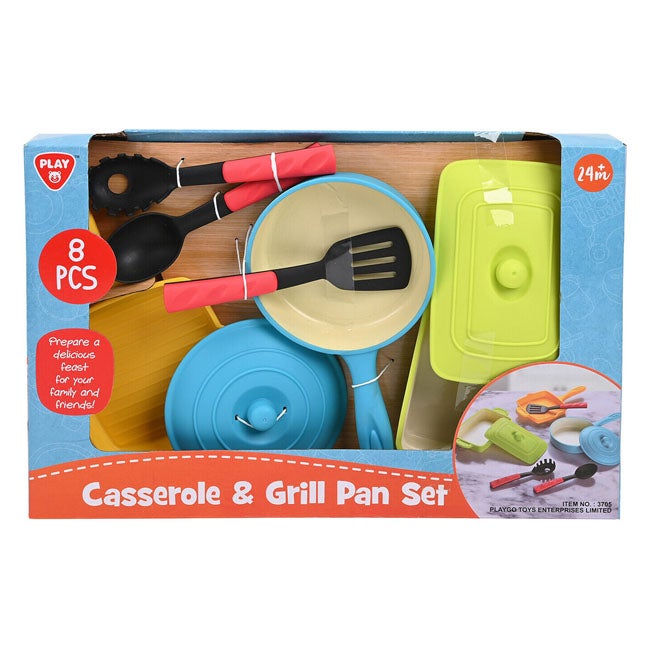 PLAY GO CASSEROLE & GRILL PAN SET