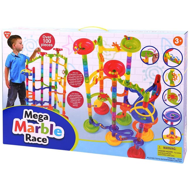 PLAY GO MEGA MARBLE RACE DELUXE BUILDING PLAYSET