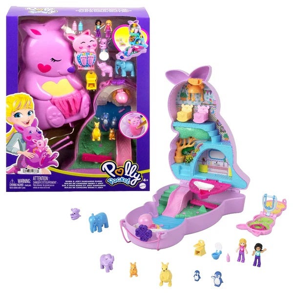 POLLY POCKET LARGE WEARABLE COMPACT KANGAROO PURSE