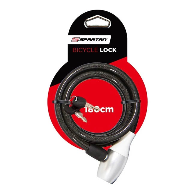 SPARTAN CABLE LOCK 180CM SILVER