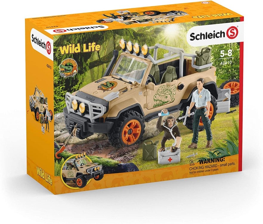 SCHLEICH 4X4 VEHICLE WITH WINCH PLAYSET