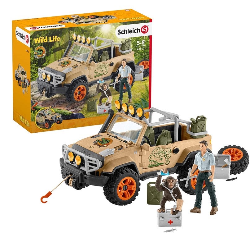 SCHLEICH 4X4 VEHICLE WITH WINCH PLAYSET