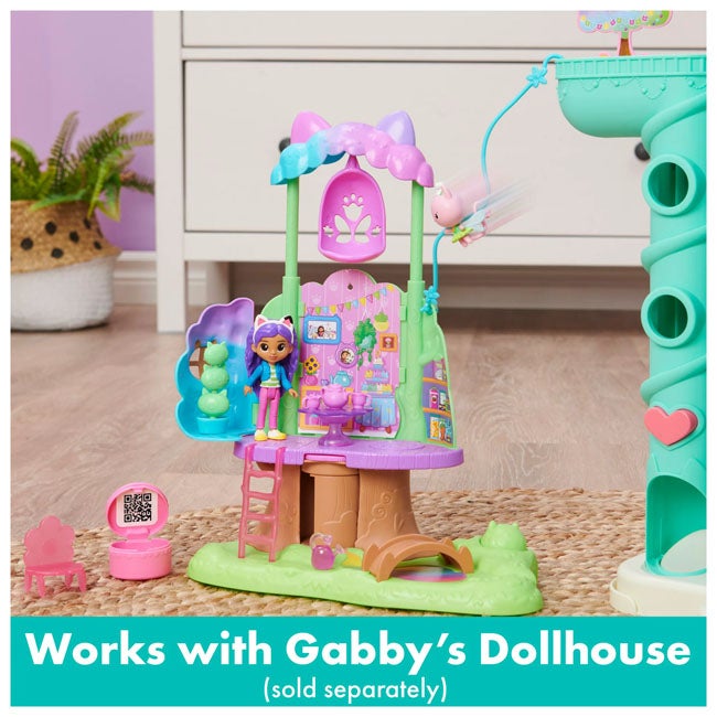 GABBY'S DOLLHOUSE KITTY FAIRY GARDEN TREEHOUSE