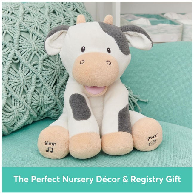 GUND BUTTERMILK THE COW ANIMATED PLUSH 12-INCH