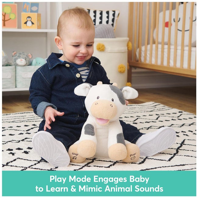 GUND BUTTERMILK THE COW ANIMATED PLUSH 12-INCH