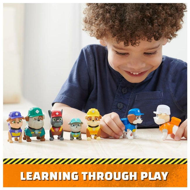 PAW PATROL RUBBLE AND CREW CONSTRUCTION FIGURES GIFT PACK