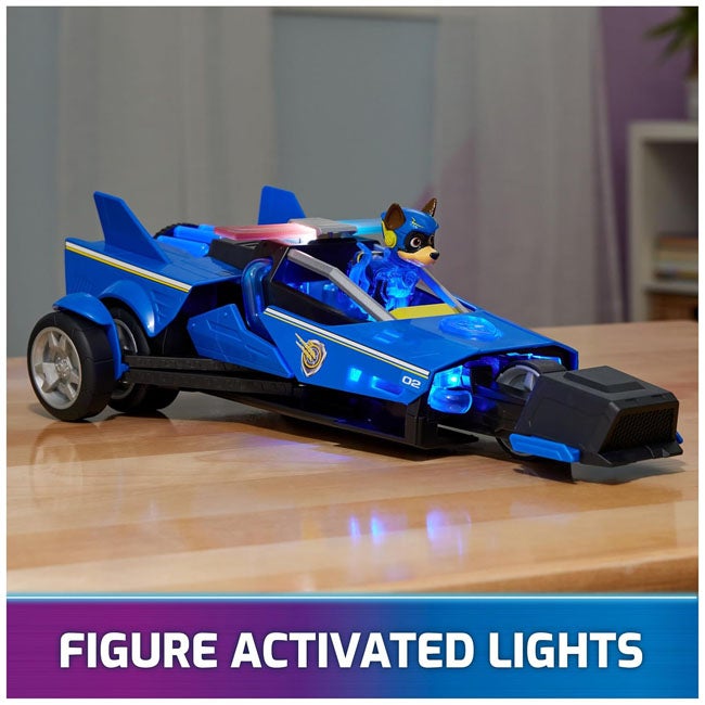 PAW PATROL THE MIGHTY MOVIE TRANSFORMING CRUISER CHASE