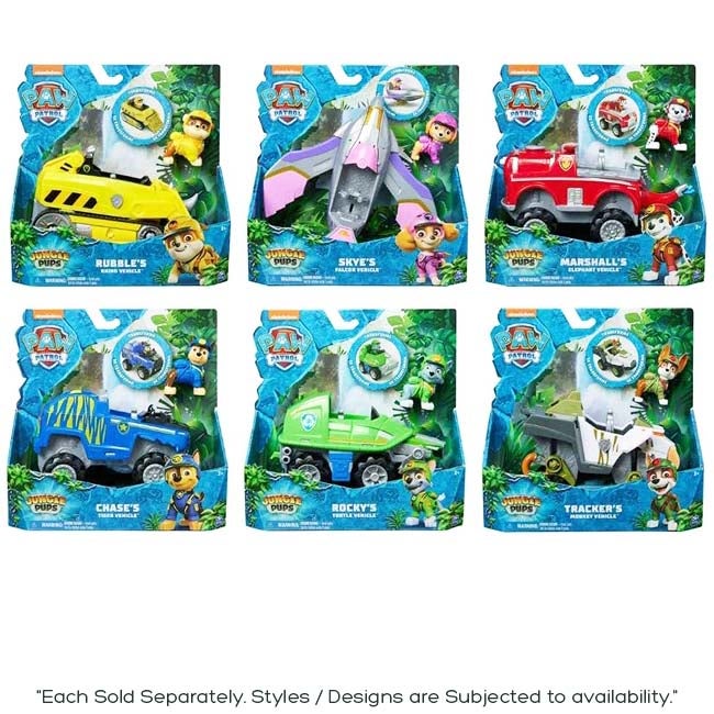 PAW PATROL JUNGLE THEME VEHICLES ASSO RTED
