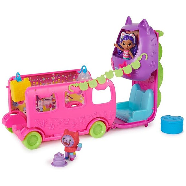GABBYS DOLLHOUSE SPRINKLE PURRFECT PARTY BUS SET