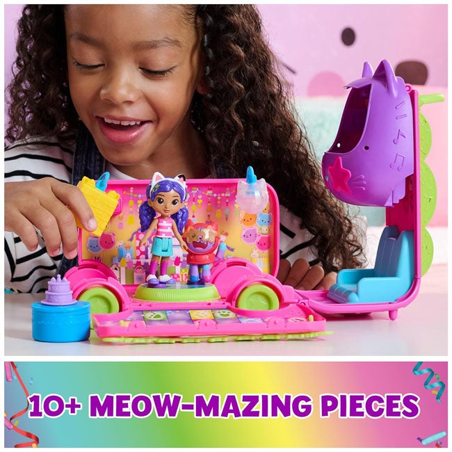 GABBYS DOLLHOUSE SPRINKLE PURRFECT PARTY BUS SET