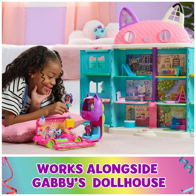GABBYS DOLLHOUSE SPRINKLE PURRFECT PARTY BUS SET