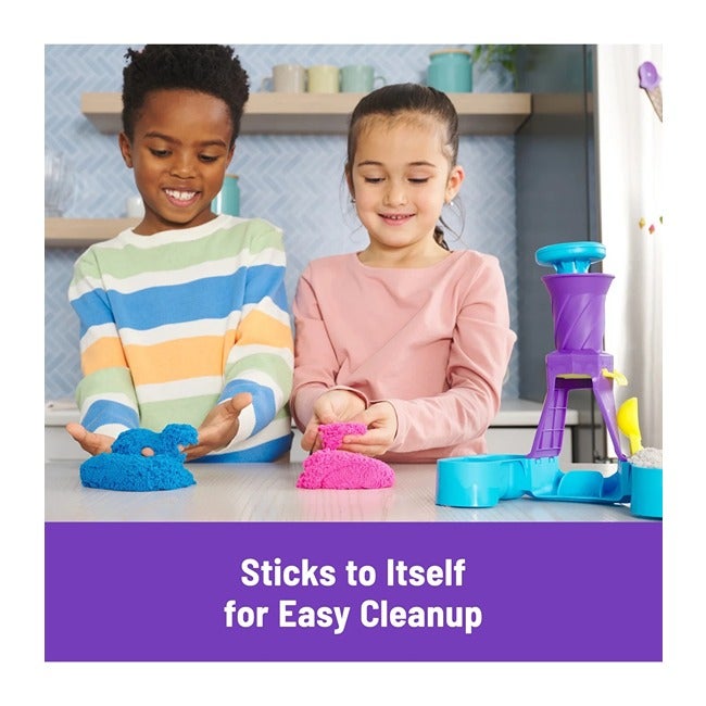 KINETIC SAND KIT WITH MAGIC SAND SOFT ICE CREAM