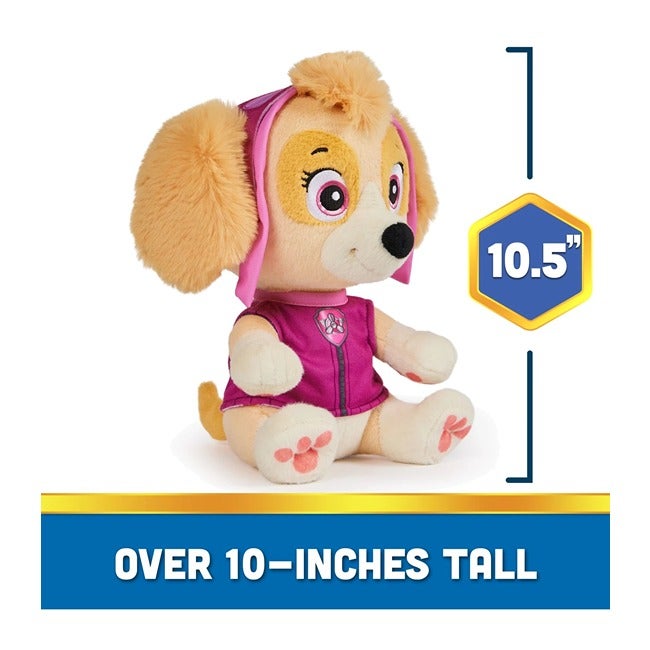 PAW PATROL BEDTIME PLUSH ASSORTED-CHASE AND SKYE