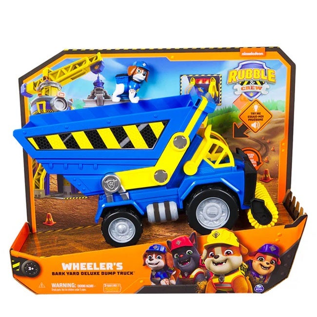 PAW PATROL RUBBLE AND CREW DELUXE WHEELER DUMP TRUCK